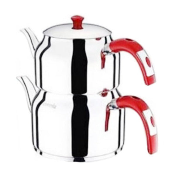TEA POT SET IMAJ FAMILY 2.4 lt - 1.50 lt (81.1 oz - 50.7 oz) - Hakan Makes Kitchens Smile